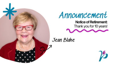 An Announcement from our CEO, Jean Blake