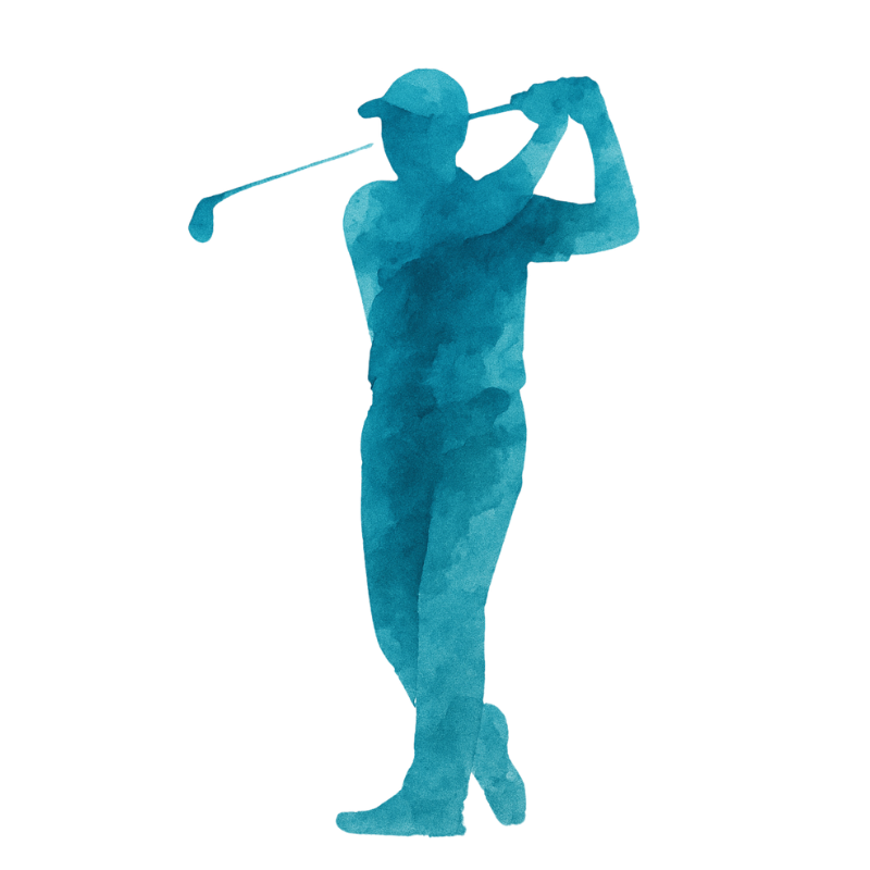 kc memorial - golfer watercolour